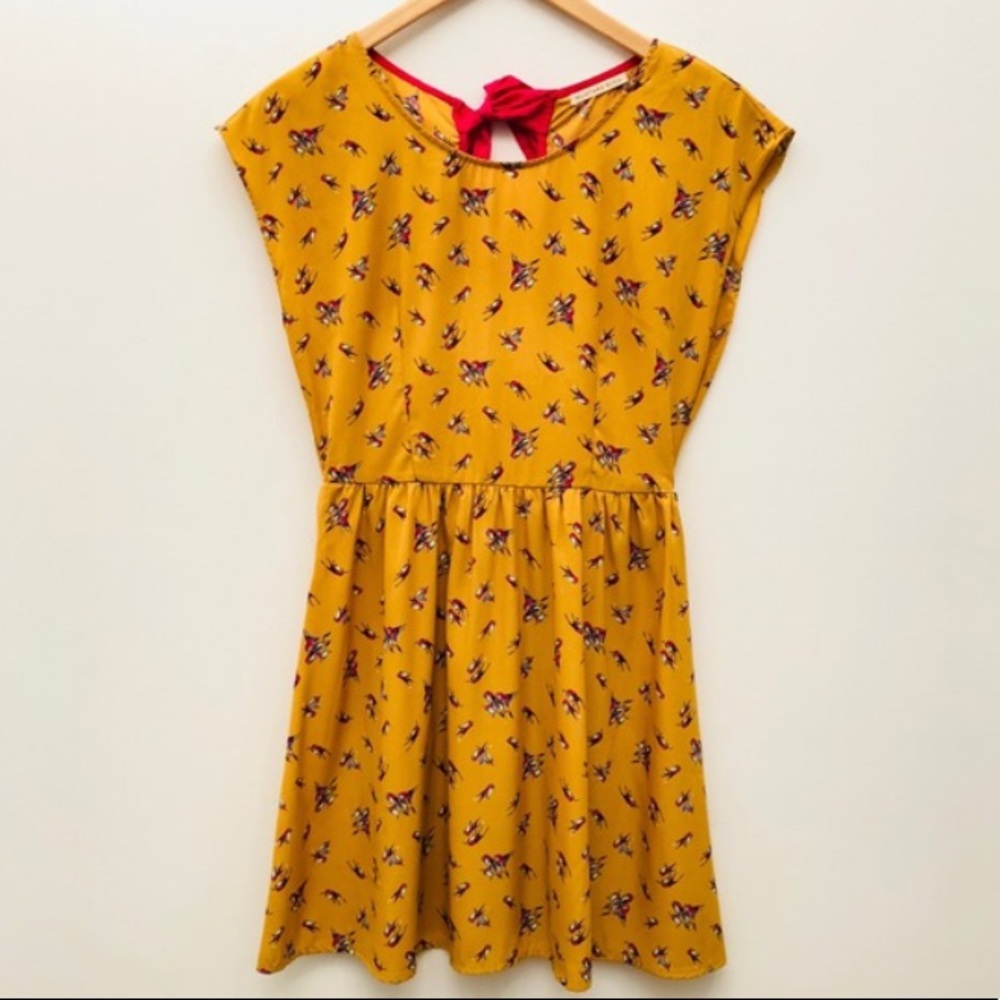 Mustard Seed birdie print dress